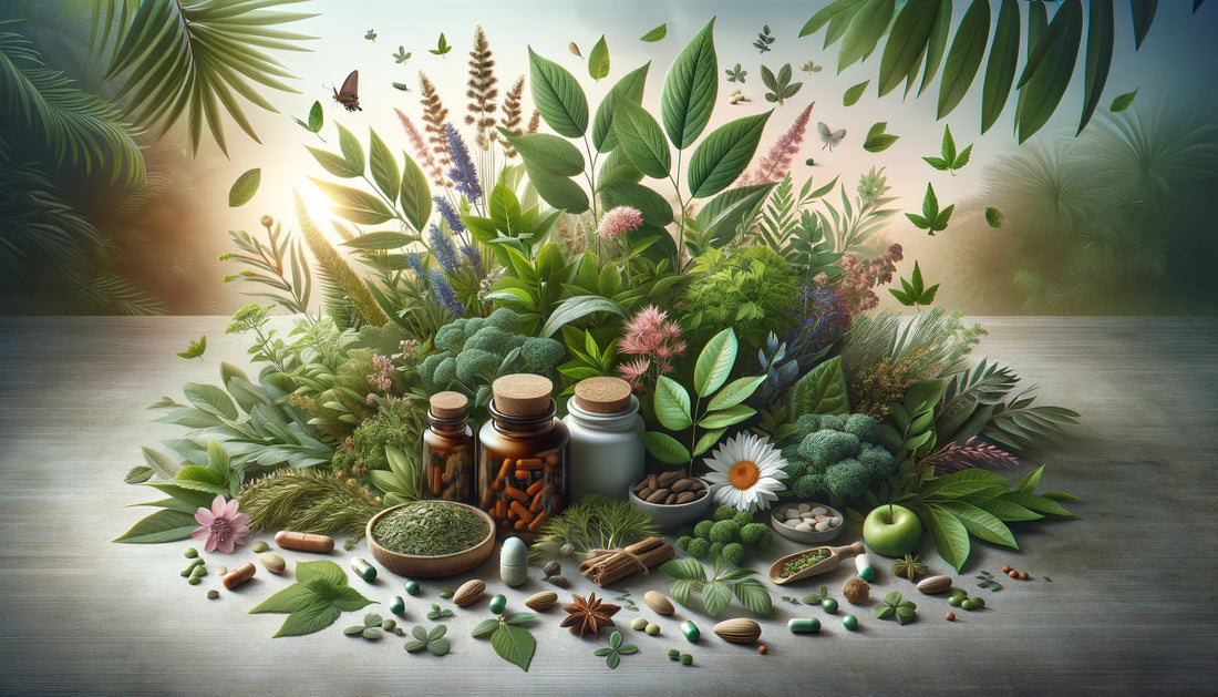 picture of colourful plants with supplements