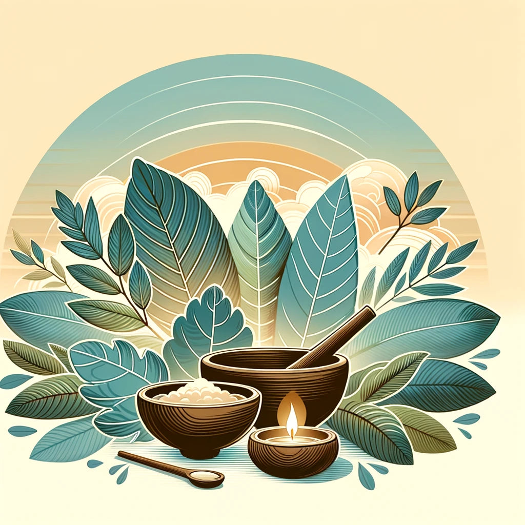 Symbolizing relaxation and the natural essence of kava for well-being.